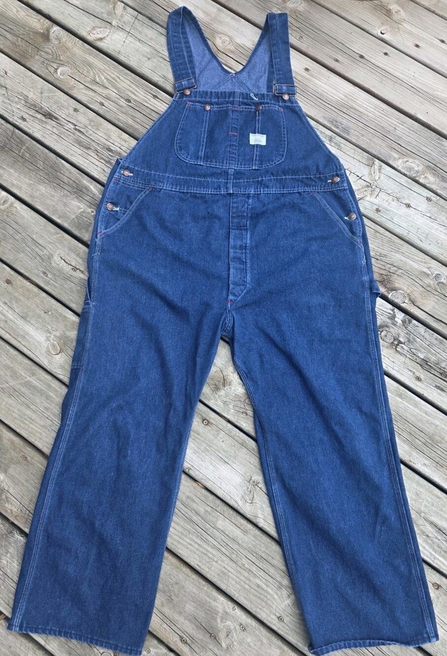VTG Big Mac Men's Blue Overalls Work Bibs